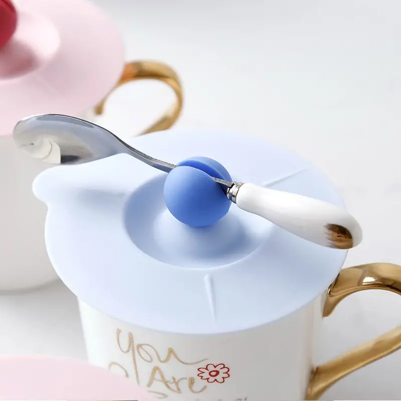 Food Grade Silicone Cup Lid Mug Covers Anti dust Leak proof - Temu