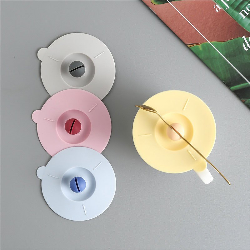 All-matching Silicone Cup Lid Glass Drink Cover Heat-resistant With Straw  Hole - Temu United Arab Emirates