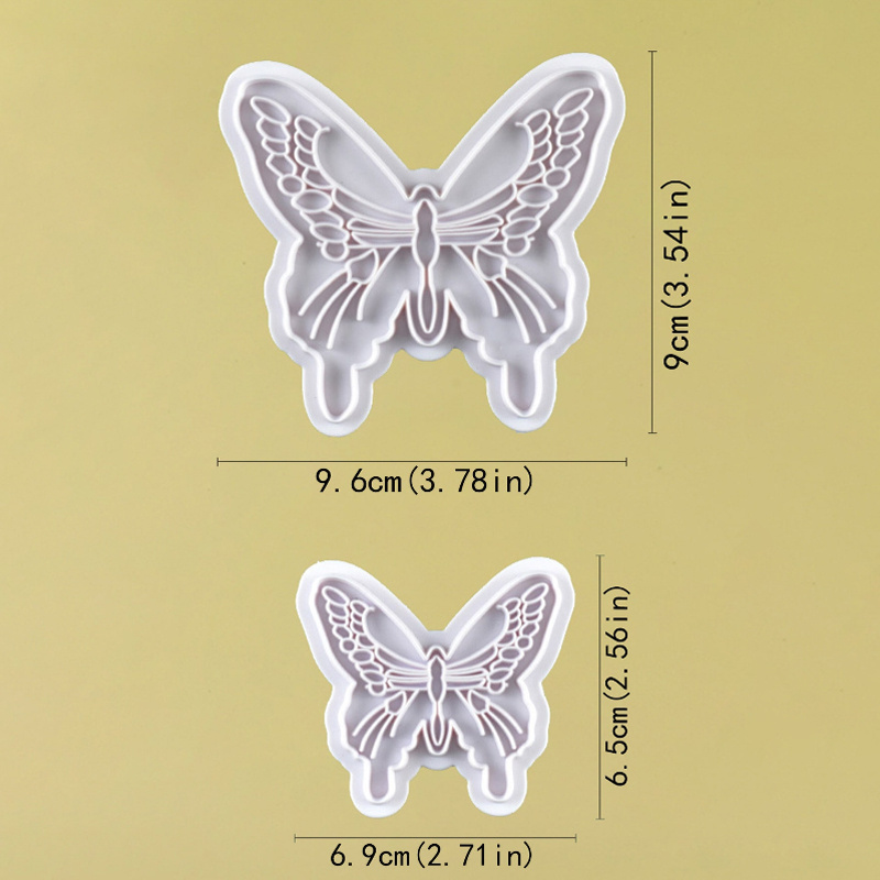 STL file BUTTERFLY BUTTERFLY STAMP STAMP COOKIE CUTTERS COOKIE