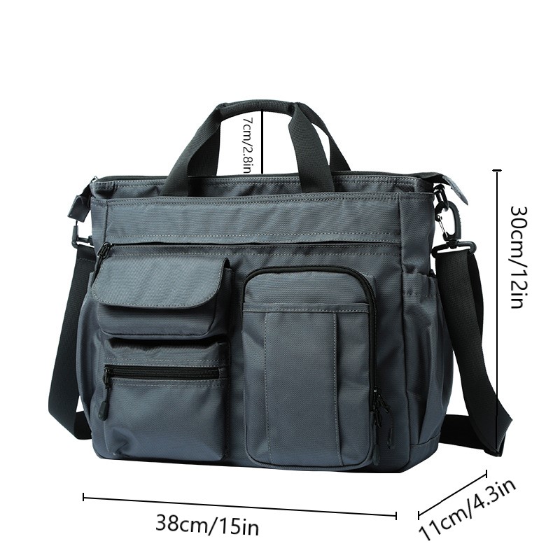 30,15 US$-Mochila Hombre Gran Capacidad Multifuncional Casual Travel  Messenger-Description