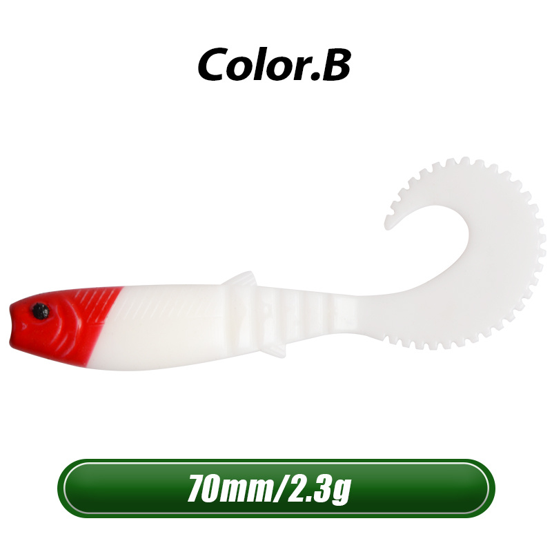 Soft Fishing Lures Cannibal Curved Tail Shad Fishing Soft - Temu Philippines