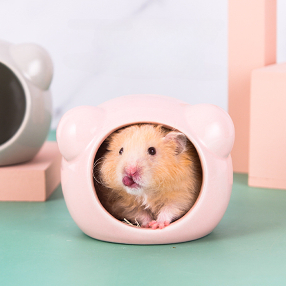 Small Pet Ceramic Nest Hamster Bed Bee Shaped Hut Suitable - Temu