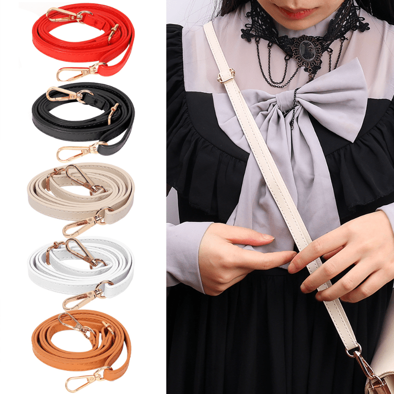 Pu Leather Shoulder Bag Strap With Swivel Lobster Clasps Bag Handles Diy  Replacement Purse Handle For Handbag Belts Strap Bag Accessories - Temu