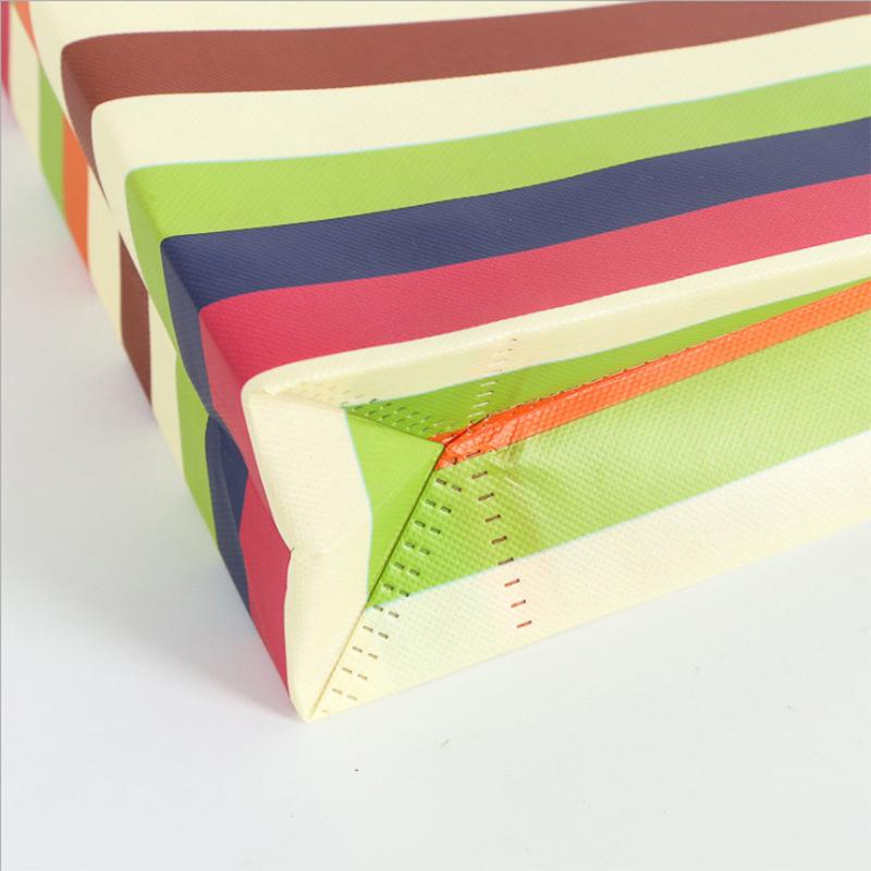 Rainbow 180 g/m² recycled cotton tote bag 5L