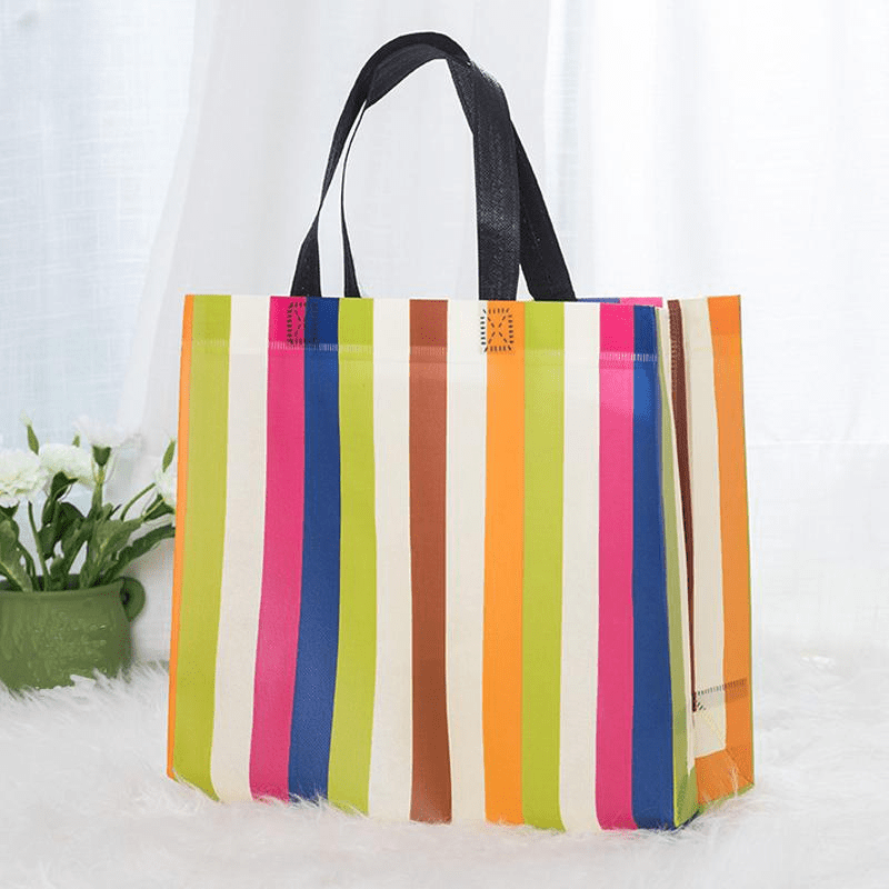 Rainbow Shopping Tote Bag Fruit Vegetable Grocery Pocket Foldable