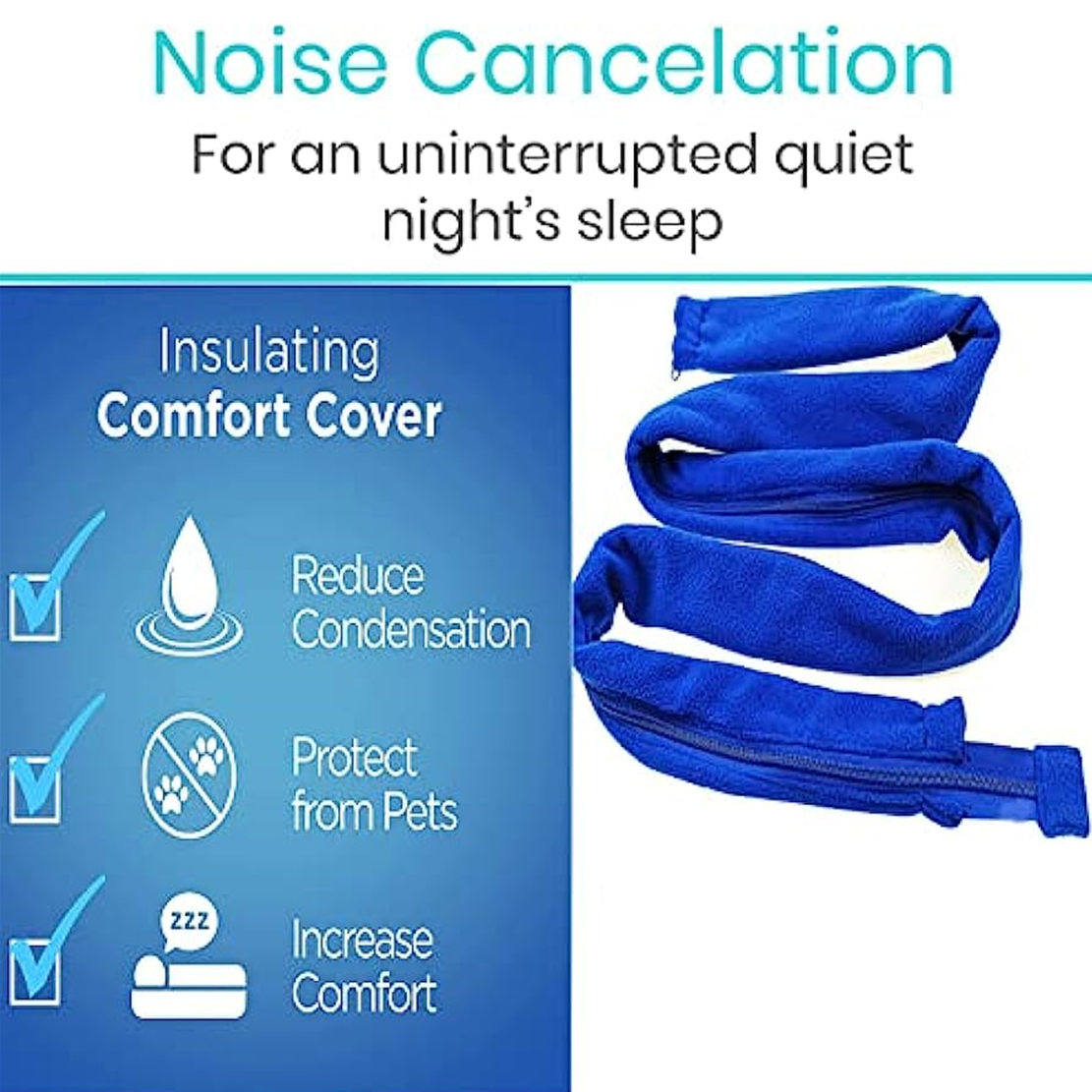 Stop CPAP Rainout or Condensation with the CozyHose Cover from Pur-Sleep  