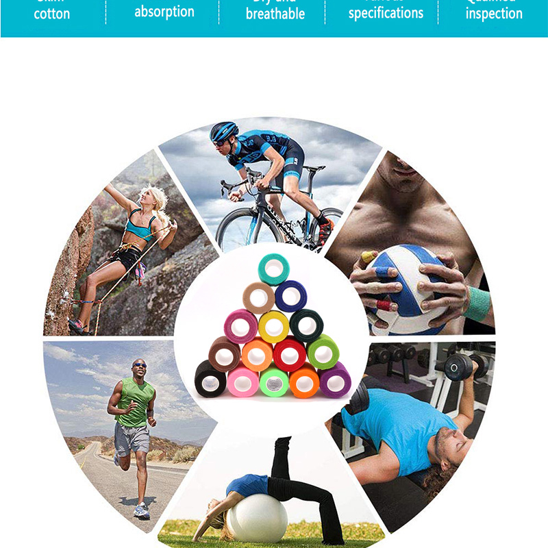 Self adhesive Athletic Wrap Tape For Sports Injuries Bandage Temu