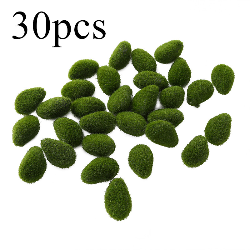 6pcs, Natural-Looking Artificial Moss Rocks for Vases and Decor - Realistic  Faux Moss Stones for Indoor and Outdoor Use