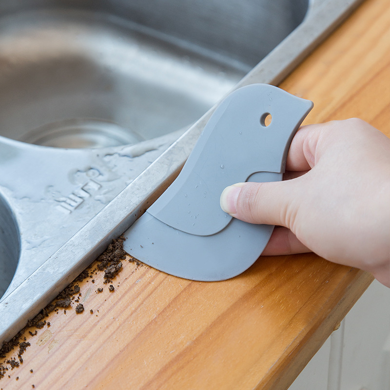 Kitchen Pot Pan Dish Scraper Heat Resistant Squeegee Countertop Sink Plate  Remover Cleaning Scrapers