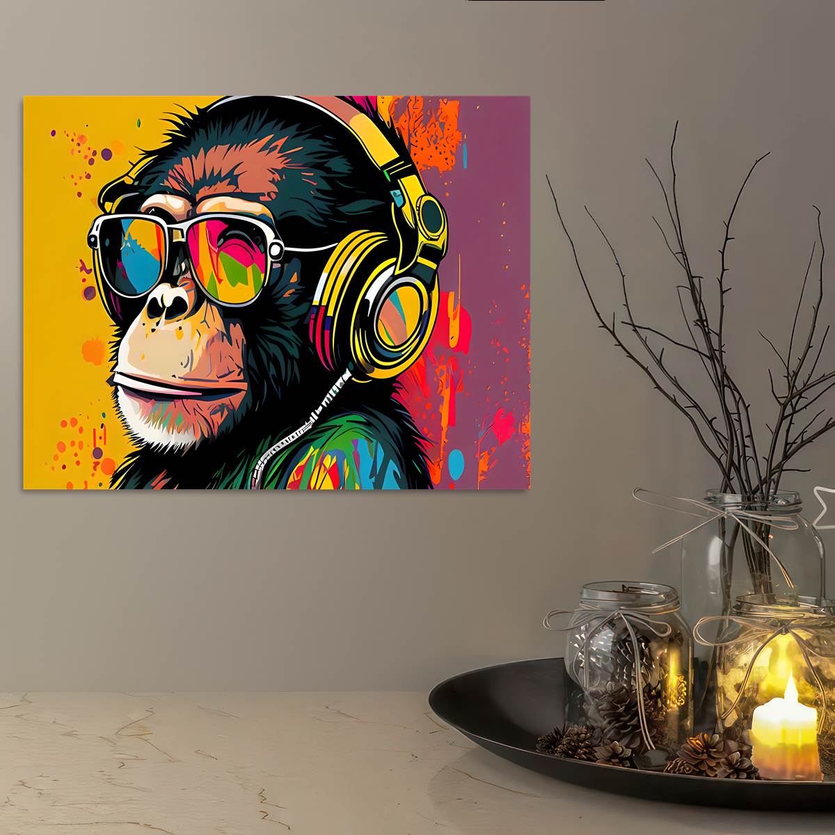 Colorful Gorilla Painting Wall Art Decor Monkey Home Decor Colorful Safari  Animal Art Gorilla Watercolor Art Print monkey lover gift Poster for Sale  by SavageVision