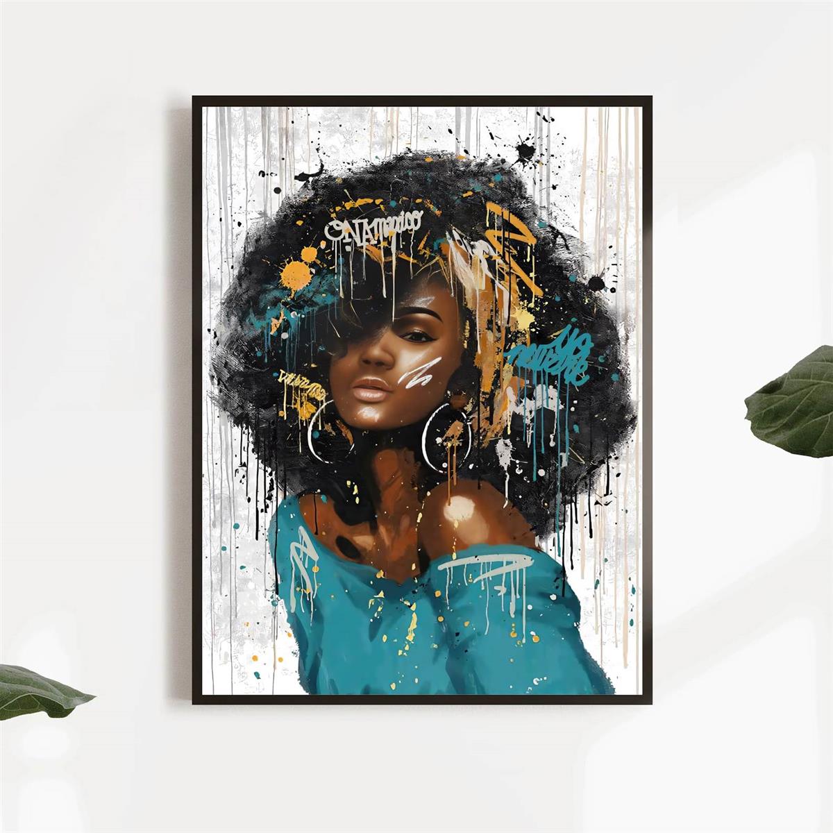 Affiche de femmes noires, fille puissante, reine africaine, très belle  affiche rétro noire et éducative pour fille, décoration murale pour la  maison - AliExpress