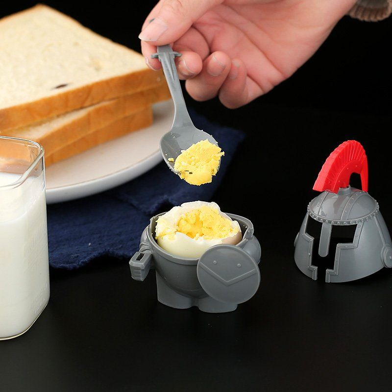 Soft Or Hard Boiled Egg Cup Holder With A Spoon Included- Knight Design -  Kitchen Utensil Decor For Restaurants - Temu Philippines