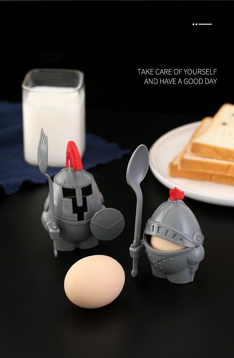 Soft Or Hard Boiled Egg Cup Holder With A Spoon Included- Knight Design -  Kitchen Utensil Decor For Restaurants - Temu Philippines