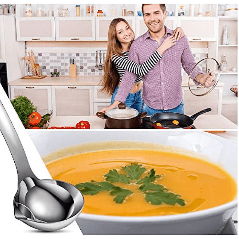 Soup Spoon Oil Separator Household Kitchen Tool Stainless - Temu