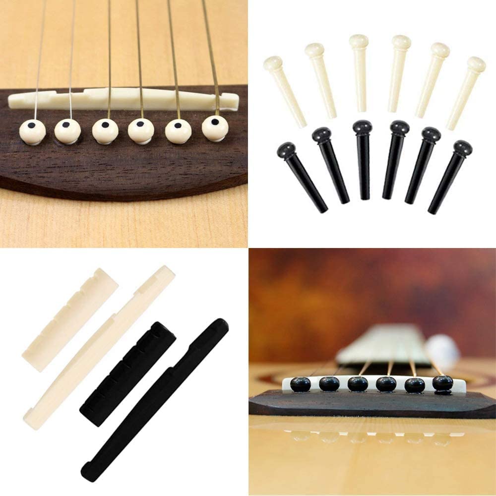 3 Sets Acoustic Guitar Strings with Multifunctional Winder Cutter and Pin Set