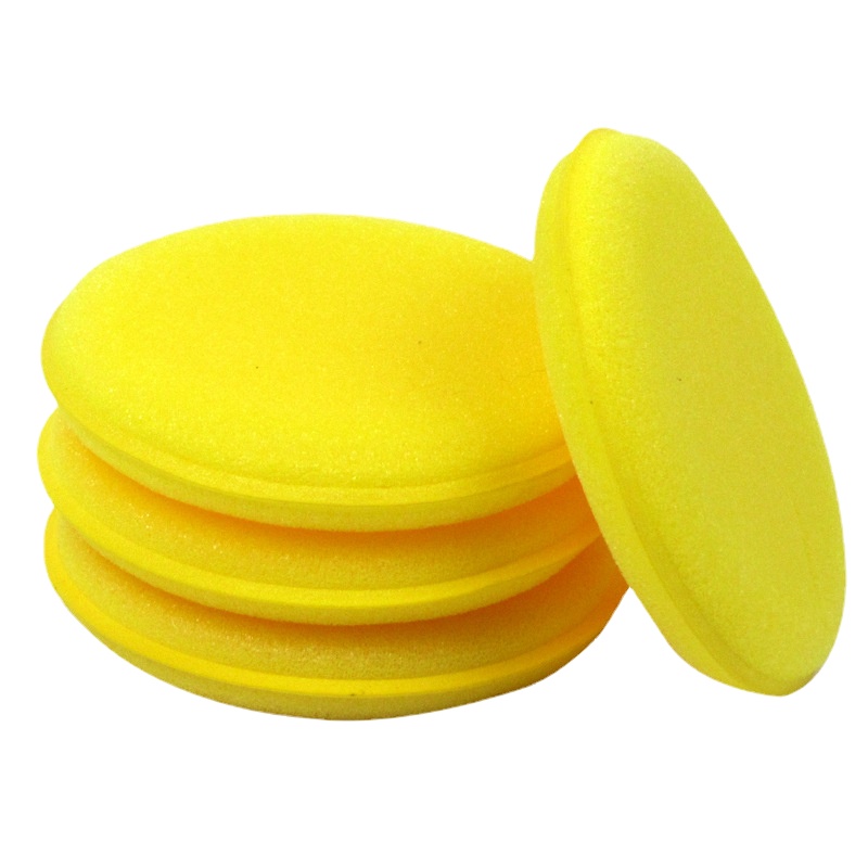 Car Wash Sponge Round Press Edge Waxing Sponge Car Supplies - Temu