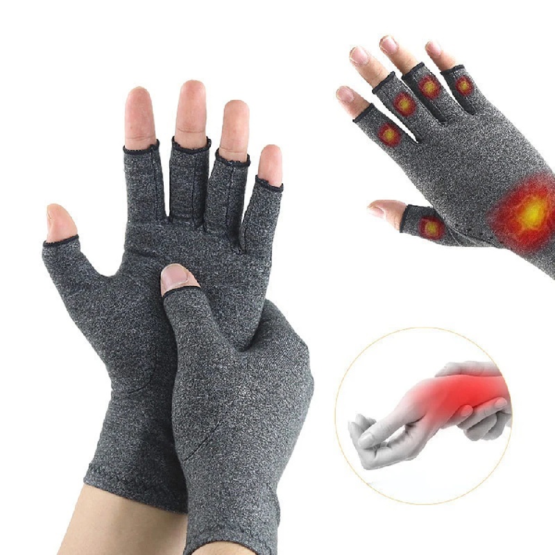 1 pza., Cálidos guantes unisex de invierno de compresión para la artritis o  el túnel carpiano de los dedos de la mano