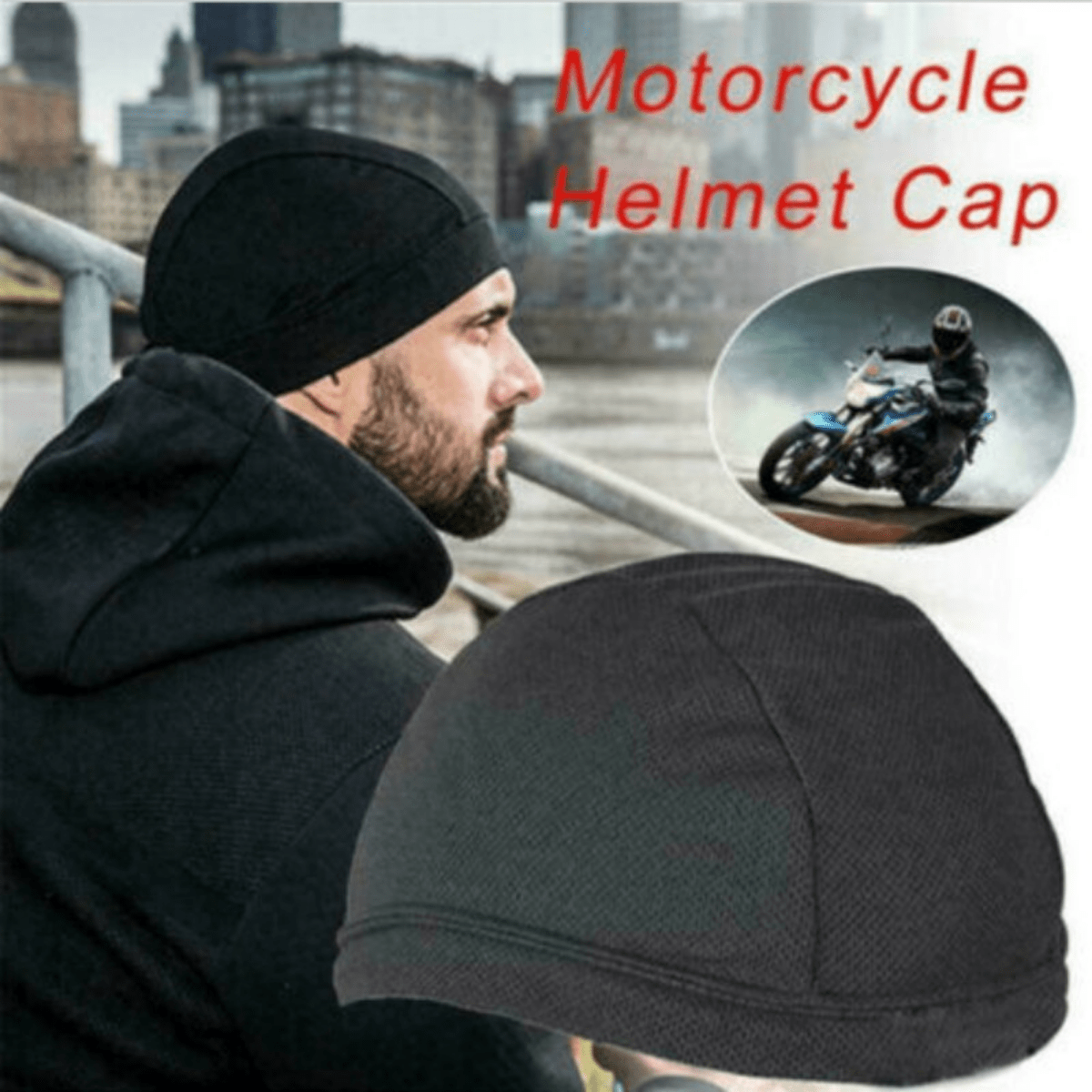 Moisture Wicking Helmet Inner Cooling Cap for Hot Summer Rides