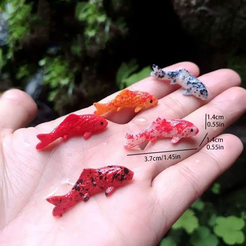 5 Pcs Set Of Resin Fish Simulation Koi Fish Model Diy Micro Landscape Fish  Tank Aquarium Koi Decorations Suitable For Dollhouse Decoration Micro Landscape  Decoration Surprise Gift - Toys & Games - Temu Canada