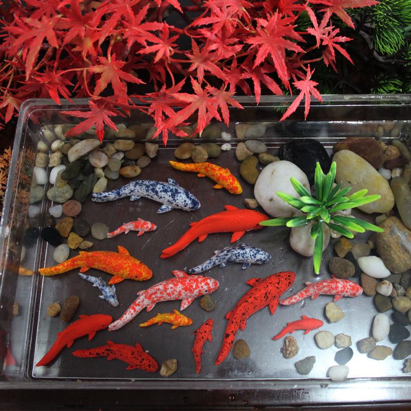 

5 Pcs\set Of Resin Fish Simulation Koi Fish Model, Diy Micro-landscape Fish Tank Aquarium Koi Decorations, Suitable For Dollhouse Decoration Micro-landscape Decoration Surprise Gift