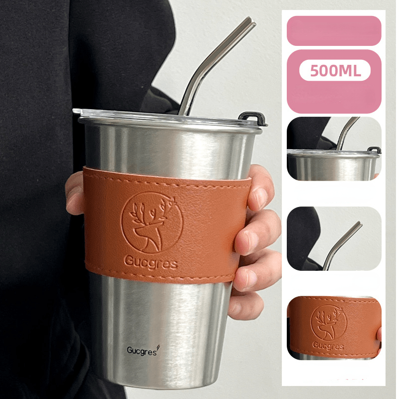 Water Cup 304 Stainless Steel Single Layer Beer Juice Drinking Cup