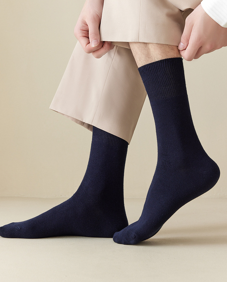 3/5pairs Men's Loose Fitting Socks, Thin Breathable Comfy Crew Socks, Men's Socks, US Size 8-12.5