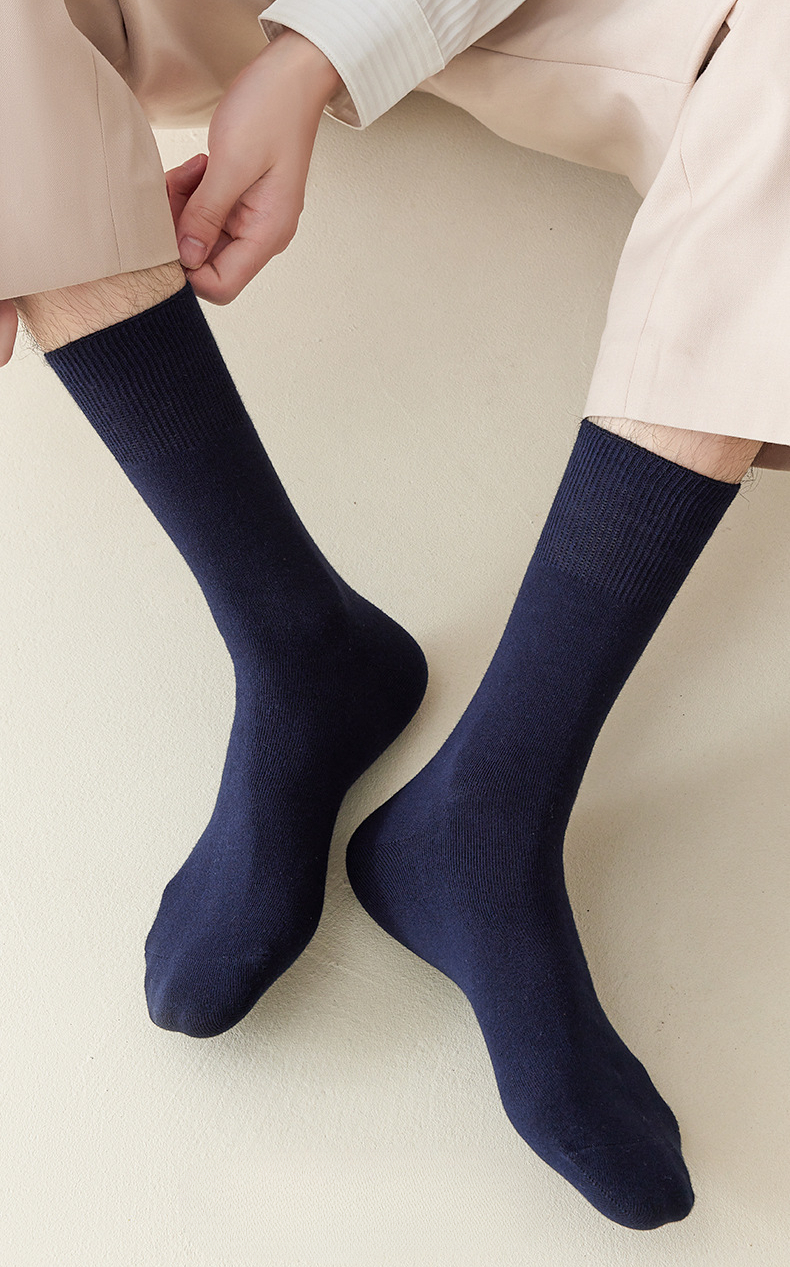 3/5pairs Men's Loose Fitting Socks, Thin Breathable Comfy Crew Socks, Men's Socks, US Size 8-12.5