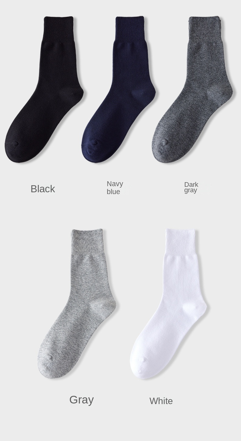 3/5pairs Men's Loose Fitting Socks, Thin Breathable Comfy Crew Socks, Men's Socks, US Size 8-12.5