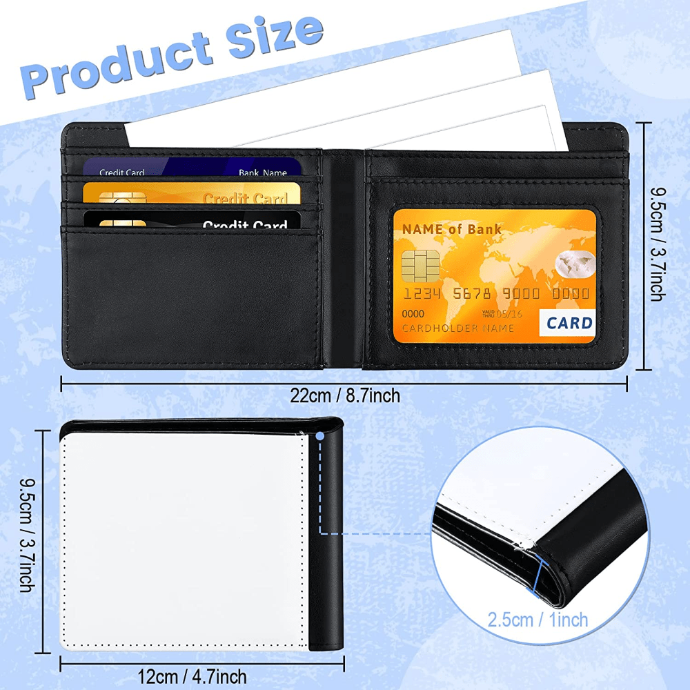 Sublimation Wallet, Blank Products