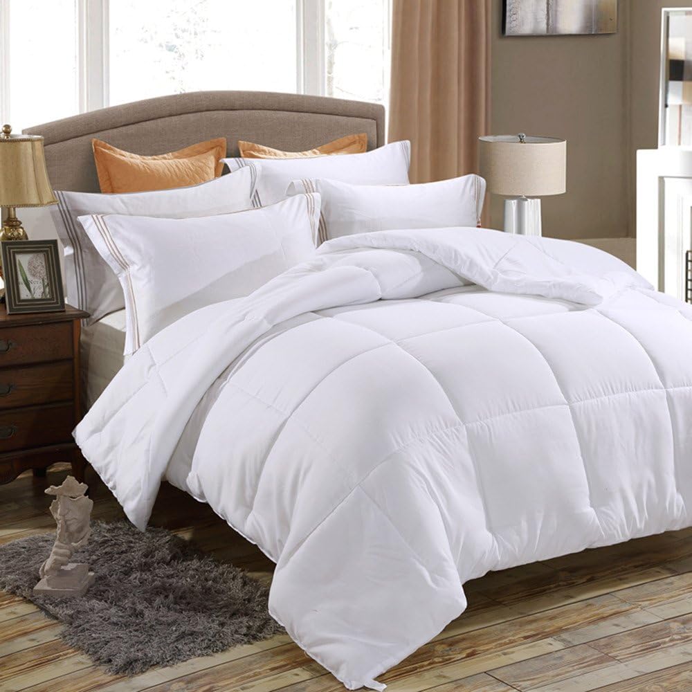 Queen Comforter Duvet Insert White - Quilted Comforter with Corner Tabs -  Hypoallergenic, Plush Siliconized Fiberfill, Box Stitched Down Alternative  Comforter by Utopia Bedding 