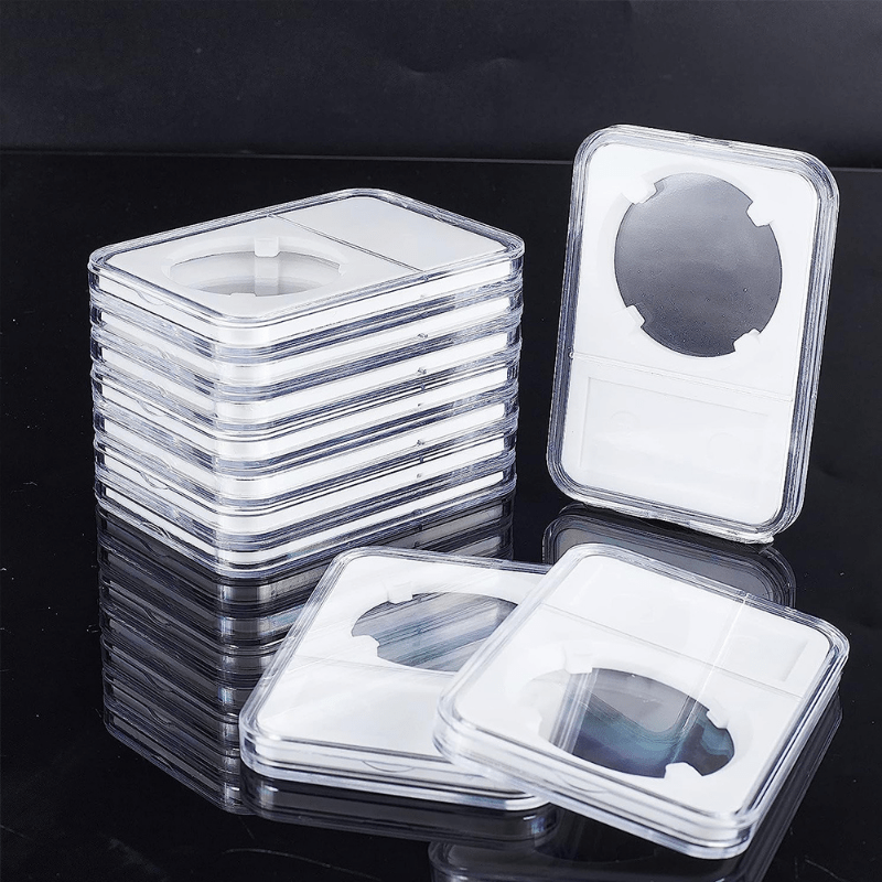 10 Pack Plastic Coin And Slab Holders Collectible Commemorative Challenge  Polystyrene Box For Storage And Display Ideal For Collection Supplies From  Ren09, $6.24