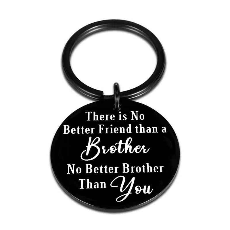 1pc Brother Keychain Gifts Christmas Birthday Gifts for Brother Graduation Gifts Inspirational Gifts for Brother Family Gift for Men,Temu