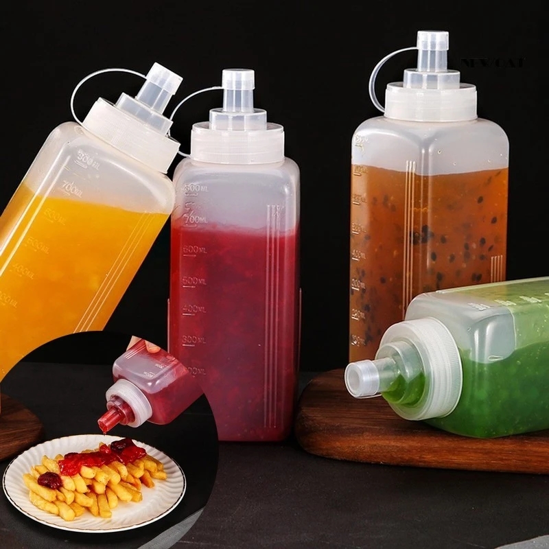 High Capacity Plastic Sauce Bottle Transparent Jam Squeeze - Temu