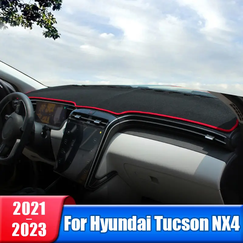 Auto Dashboard Sonnenschutz Abdeckung Pad Für Hyundai Tucson NX4 2021 2022  2023 Instrument Plattform Schreibtisch Matte Teppiche Anti-Uv Zubehör