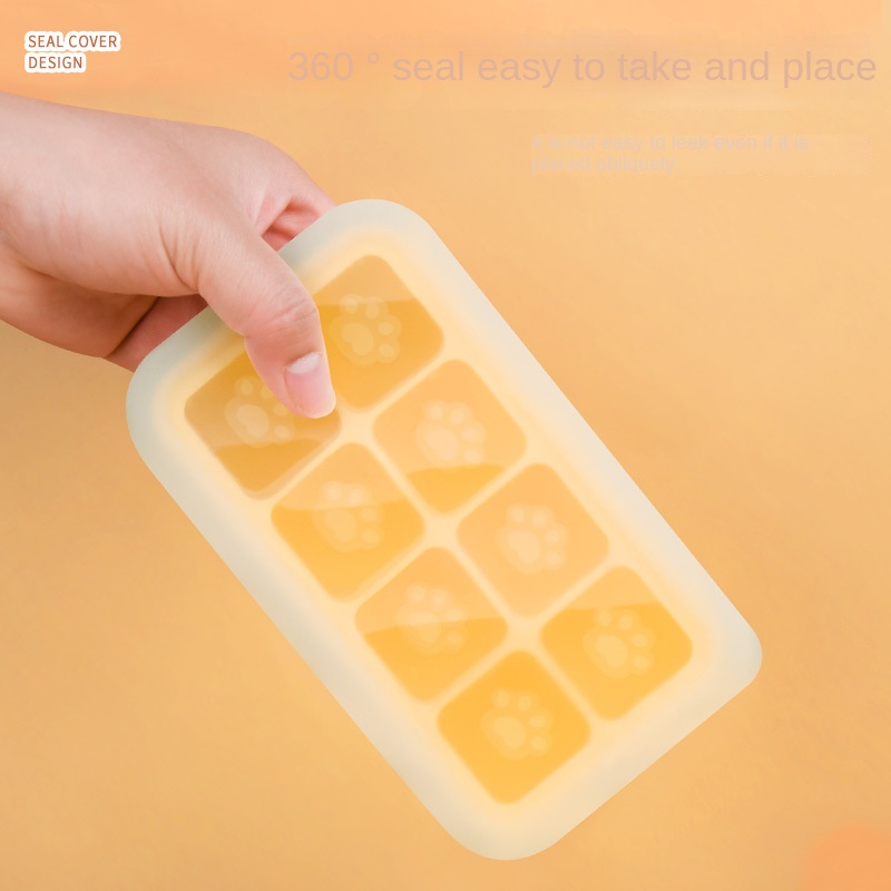 1pc Cat Claw Shaped Ice Cube Tray With Lid, Small Freezing Box