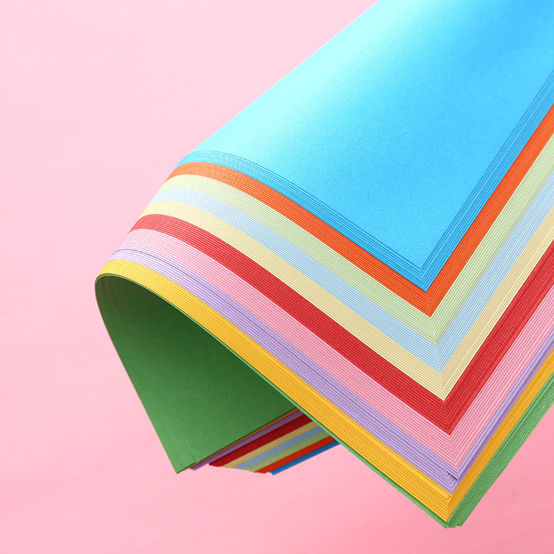 100 fogli di carta Origami 20x20cm 8 pollici colori vivaci per progetti di  artigianato artistico NK
