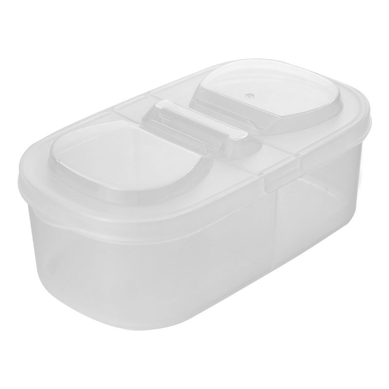 Refrigerator Storage Box Four Compartment Food Sub-Packed Onion Ginger  Vegetables Side Dishes Storage Box Kitchen Items