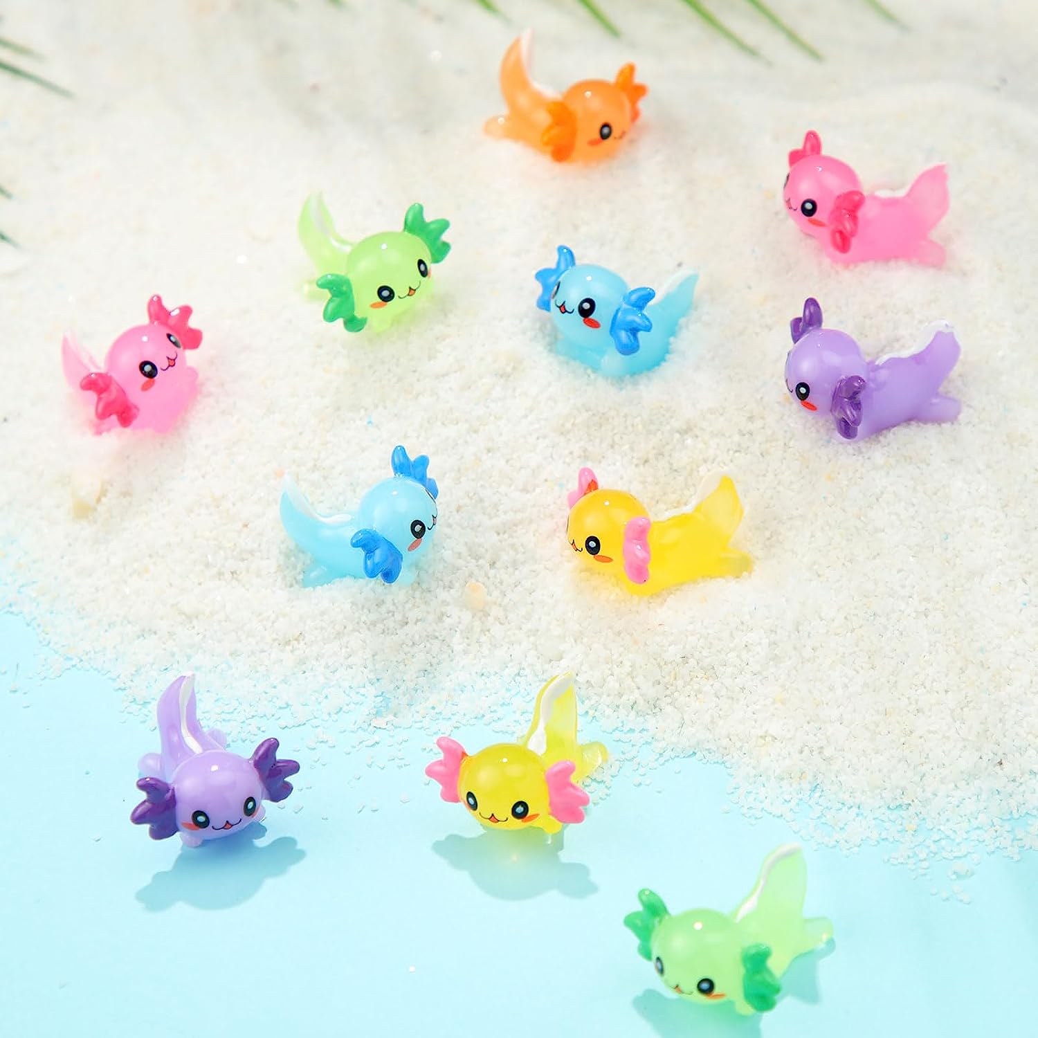 Axolotl Figurines - Cute Little Animal Figures for Decoration