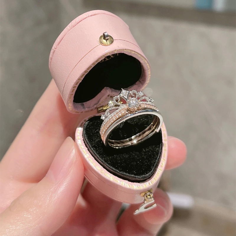 Luxury Elegant Plum Zirconia Ring For Women Girl - Temu