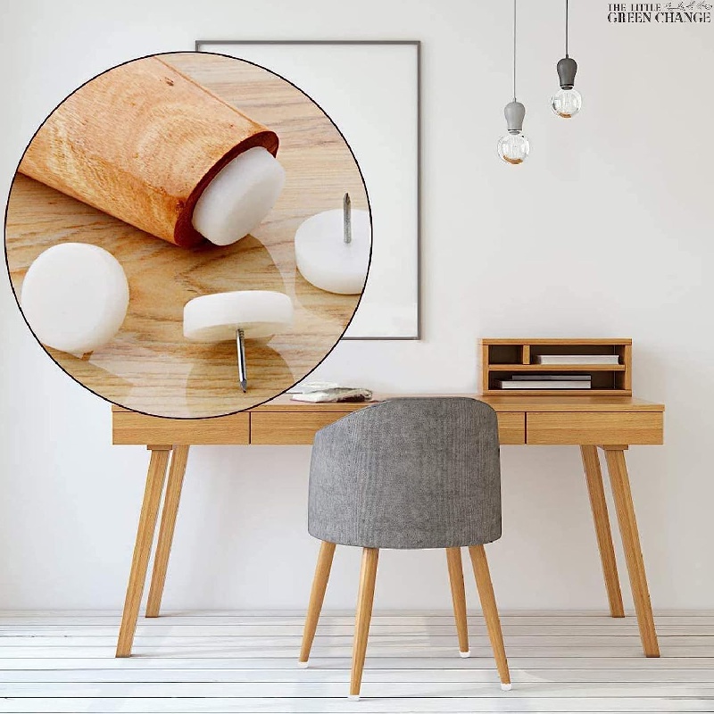 Deslizadores de muebles de 2 pulgadas, 12 piezas deslizantes para muebles  para un fácil movimiento en la alfombra de madera dura (beige)
