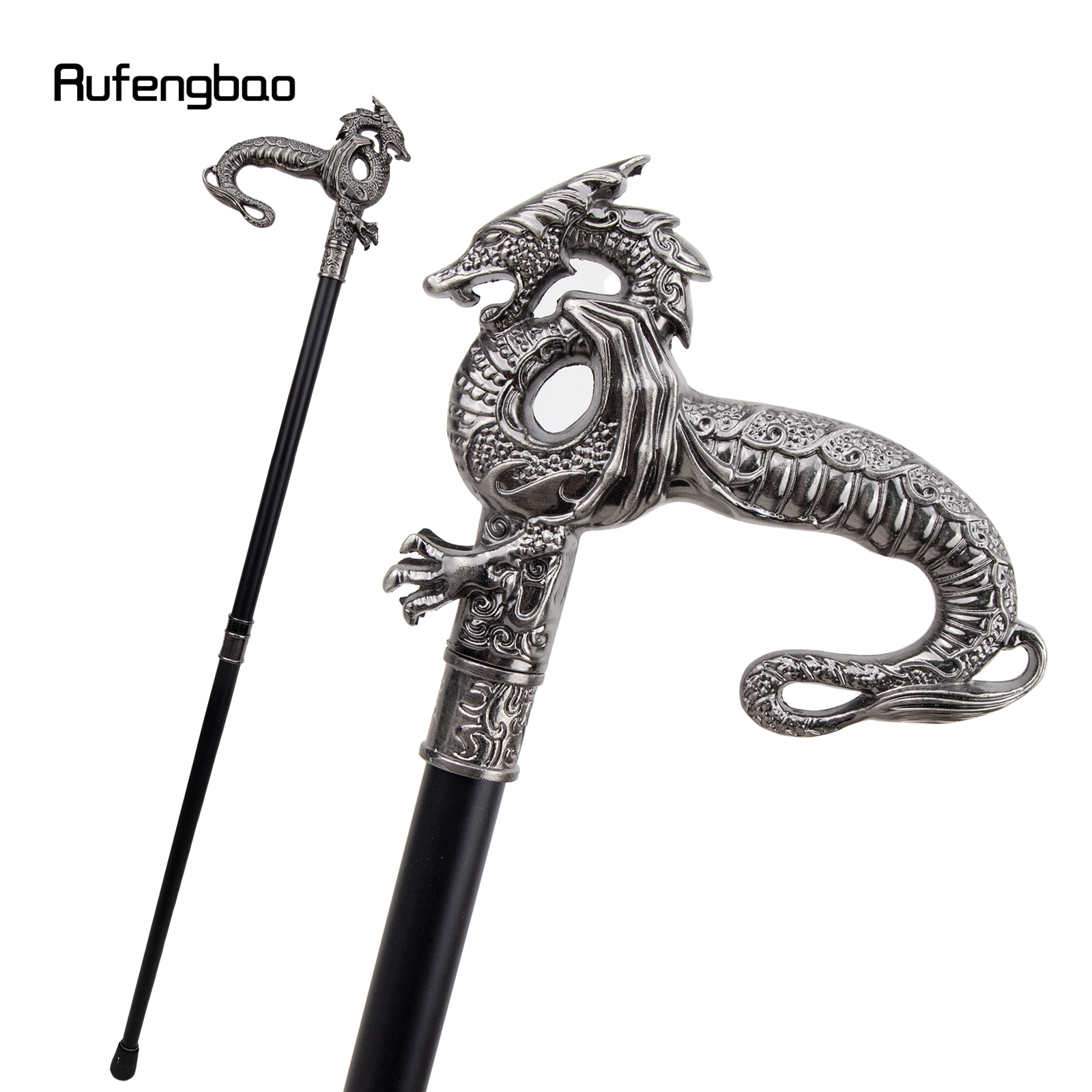 Trekking Poles Silver Dragon Head Fashion Walking Stick Decorative Stick  Cospaly Vintage Party Fashionable Walking Cane Crosier 93cm HKD230804 From  Yanqin10, $15.95