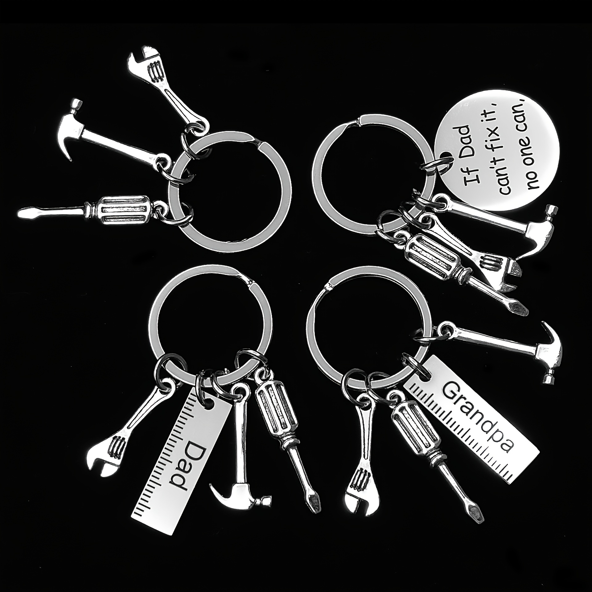 Keychain Keyring With Hammer Screwdriver Wrench Pendants, Gift For Dad  Granddad, Shop On Temu And Start Saving