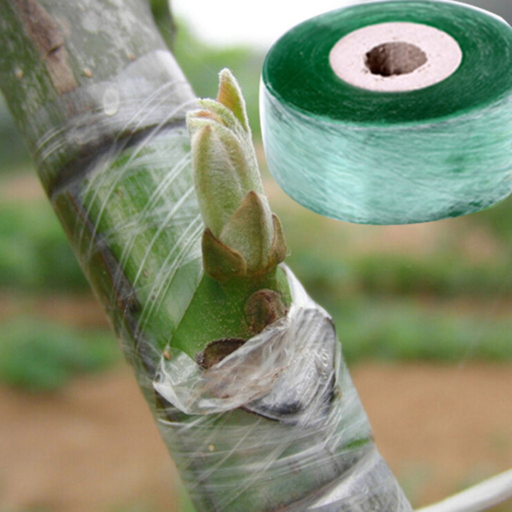 Grafting Tape Stretchable Garden Grafting Tape Plants Repair Tapes for Floral Fruit Tree and Poly Budding Tape - Green & White