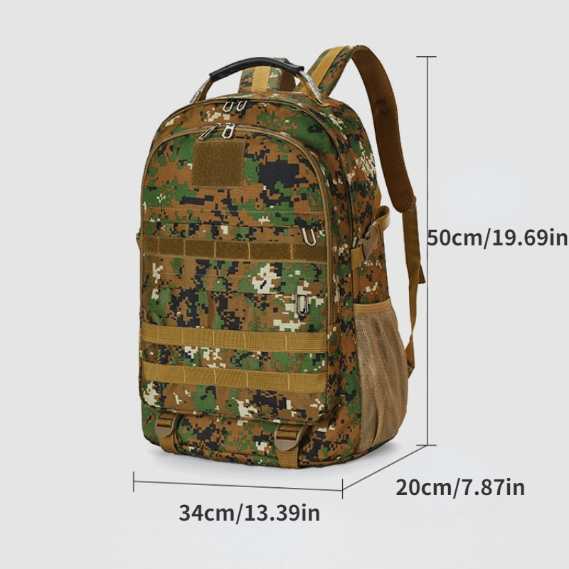 Military Tactical Backpack, Large Capacity Outdoor Hikingbag, Camouflage  Backpack For Camping Traveling - Temu