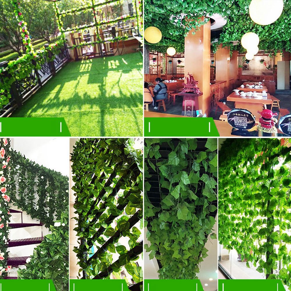 230cm Green Plant Decor Green Silk Artificial Hanging Ivy Leaf Garland Fake  Vine Leaves For Home Garden Wall Wedding Decor1974994 From Nwua, $21.18