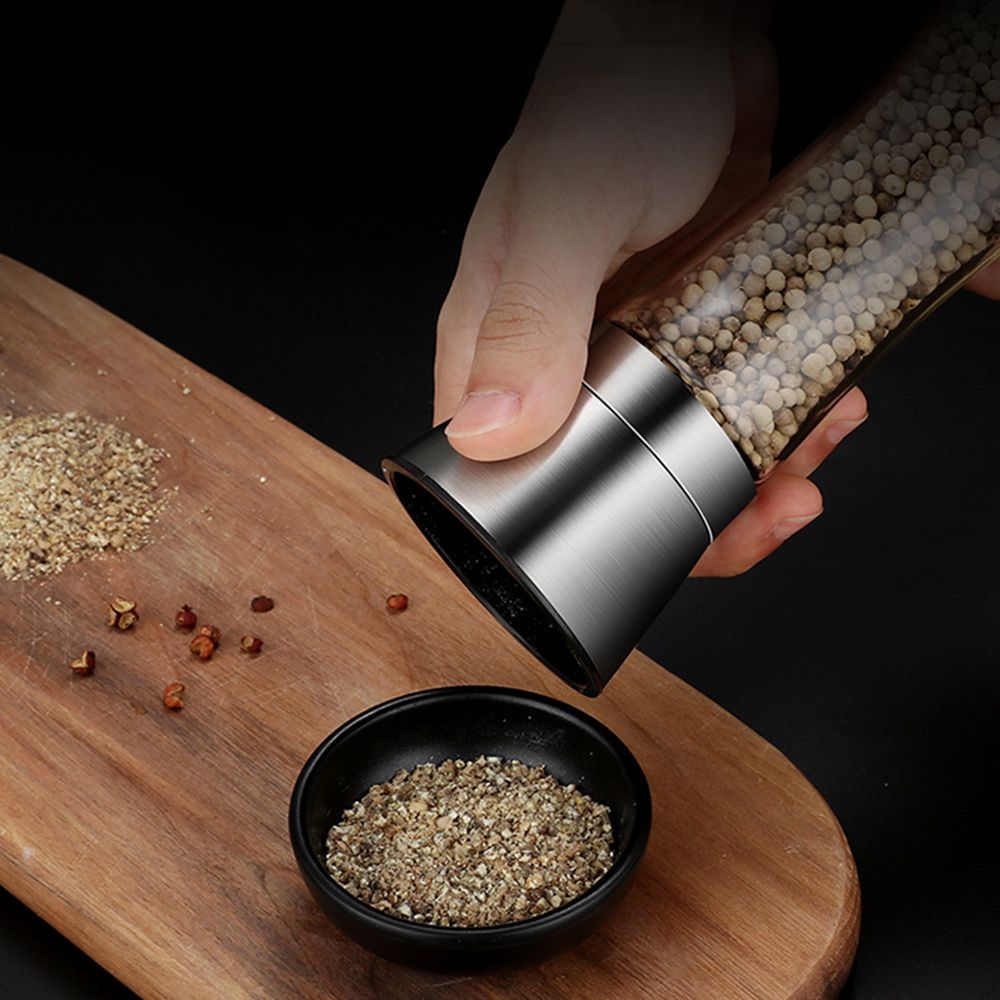 Salt And Pepper Grinder Set Adjustable Sea Salt Grinder - Temu