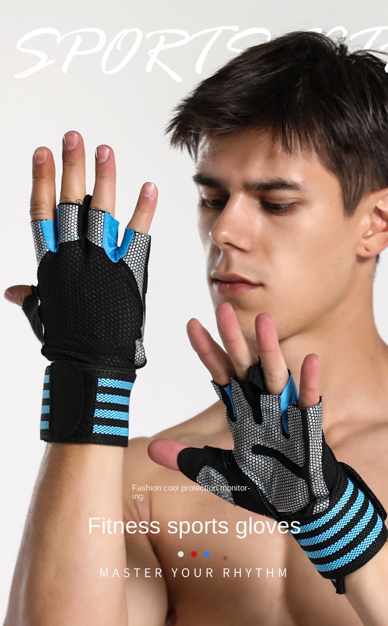 1 Par Guantes Sin Dedos Unisex Guantes Transpirables Cómodos - Temu