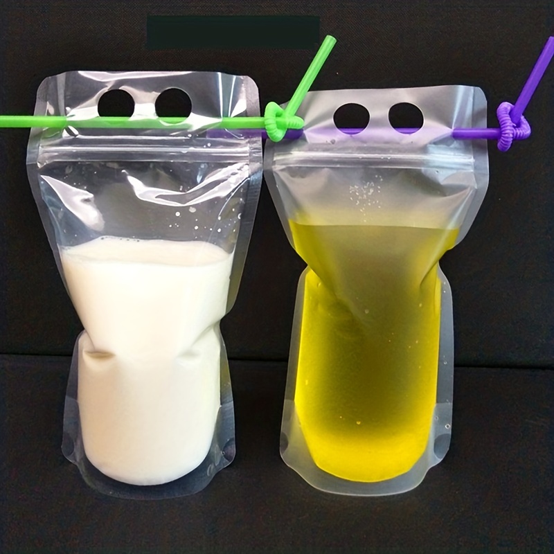 Reusable Juice Bags Clear Drink Pouches Bags Disposable - Temu