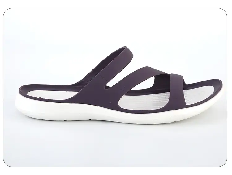 Women s Pvc Flat Slides Lightweight Open Toe Slip Beach details 4