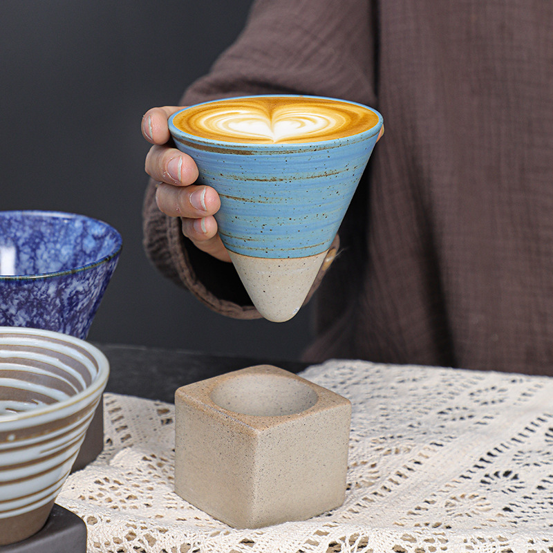 Latte Cup, Handmade Porcelain Latte Cups